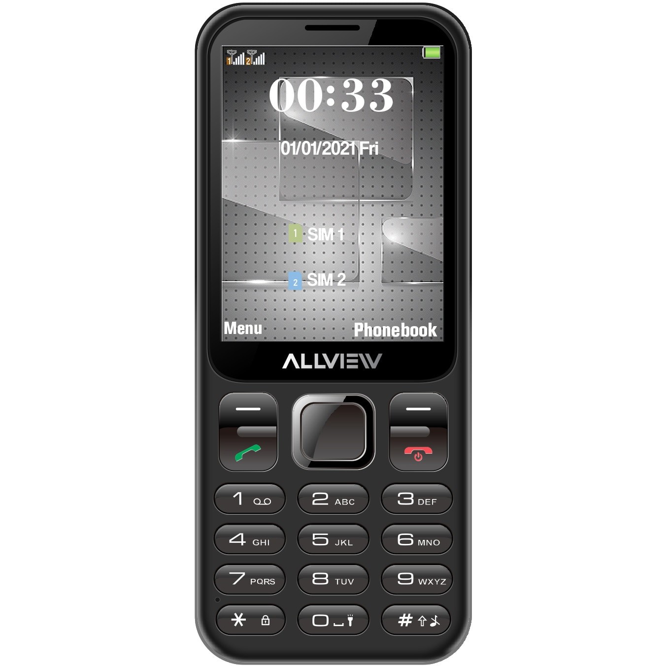 Telefon mobil Allview M20 LUNA, Negru/Rosu