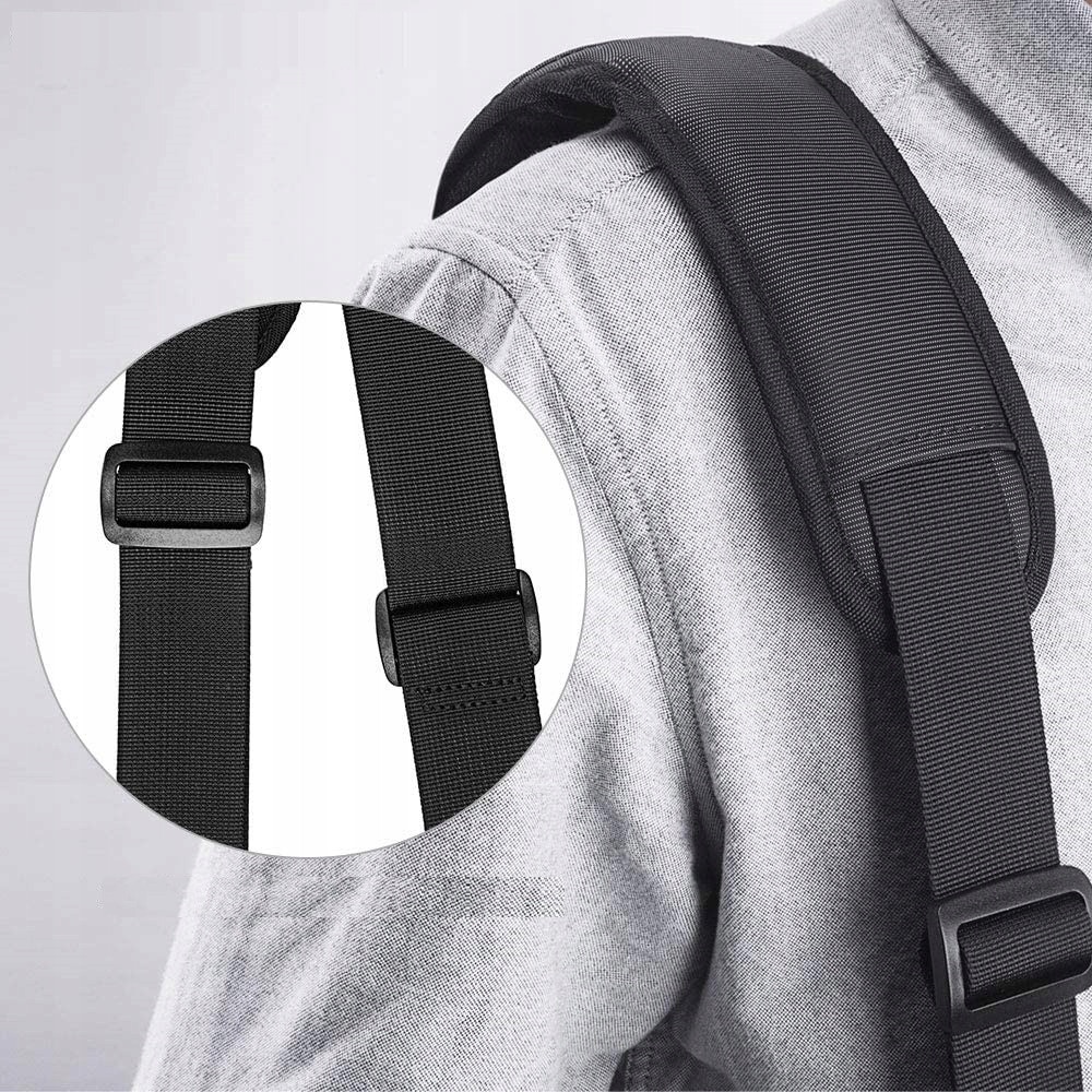 Tomtoc, Geanta pentru laptop din textil cu protectie antisoc (MIL-STD 810H) si buzunare frontale Defender-A42, Negru, 16"