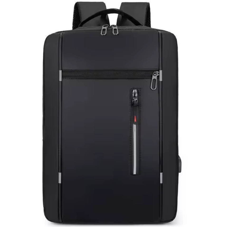 Rucsac DKM laptop 17 inch USB negru 43x31x12cm 16L