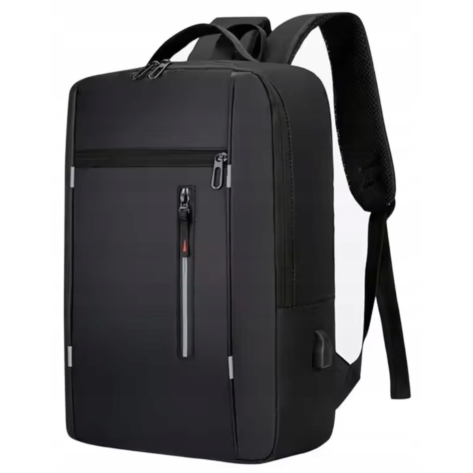 Rucsac DKM laptop 17 inch USB negru 43x31x12cm 16L