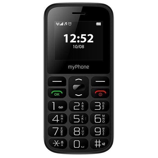 Telefon seniori frecventa 2G ecran mare 1.77” camera 0.3MP acumulator 800mAh Halo A Negru