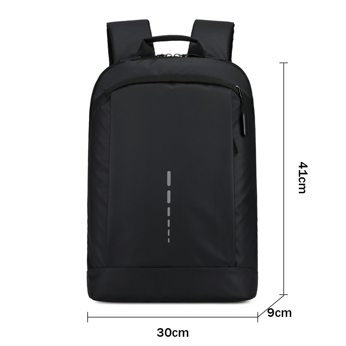 Rucsac laptop impermeabil, compartiment 14 inch, buzunare multiple, negru, 30x45x15cm