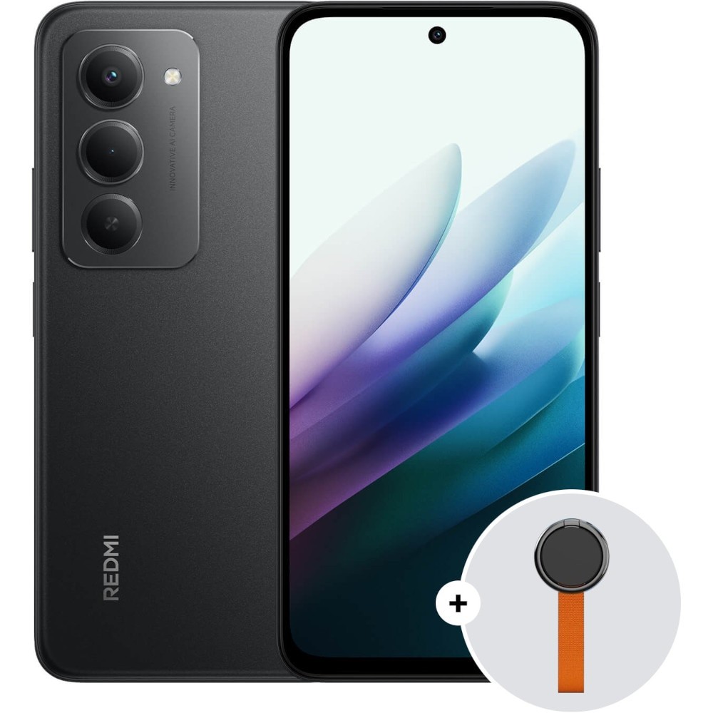 Telefon mobil Redmi 15, 128GB, 6GB RAM, Dual SIM, Midnight Black & Woven Strap Ring