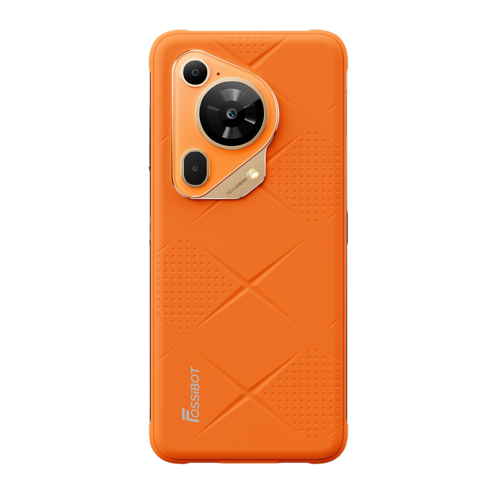Telefon mobil FOSSIBOT F112 Pro, 5G, Dual SIM, Android 14, Slim Design, 6.88-inch 120Hz, 24GB RAM (8GB + 16GB ext), 256GB, NFC, IP68/IP69K, Orange