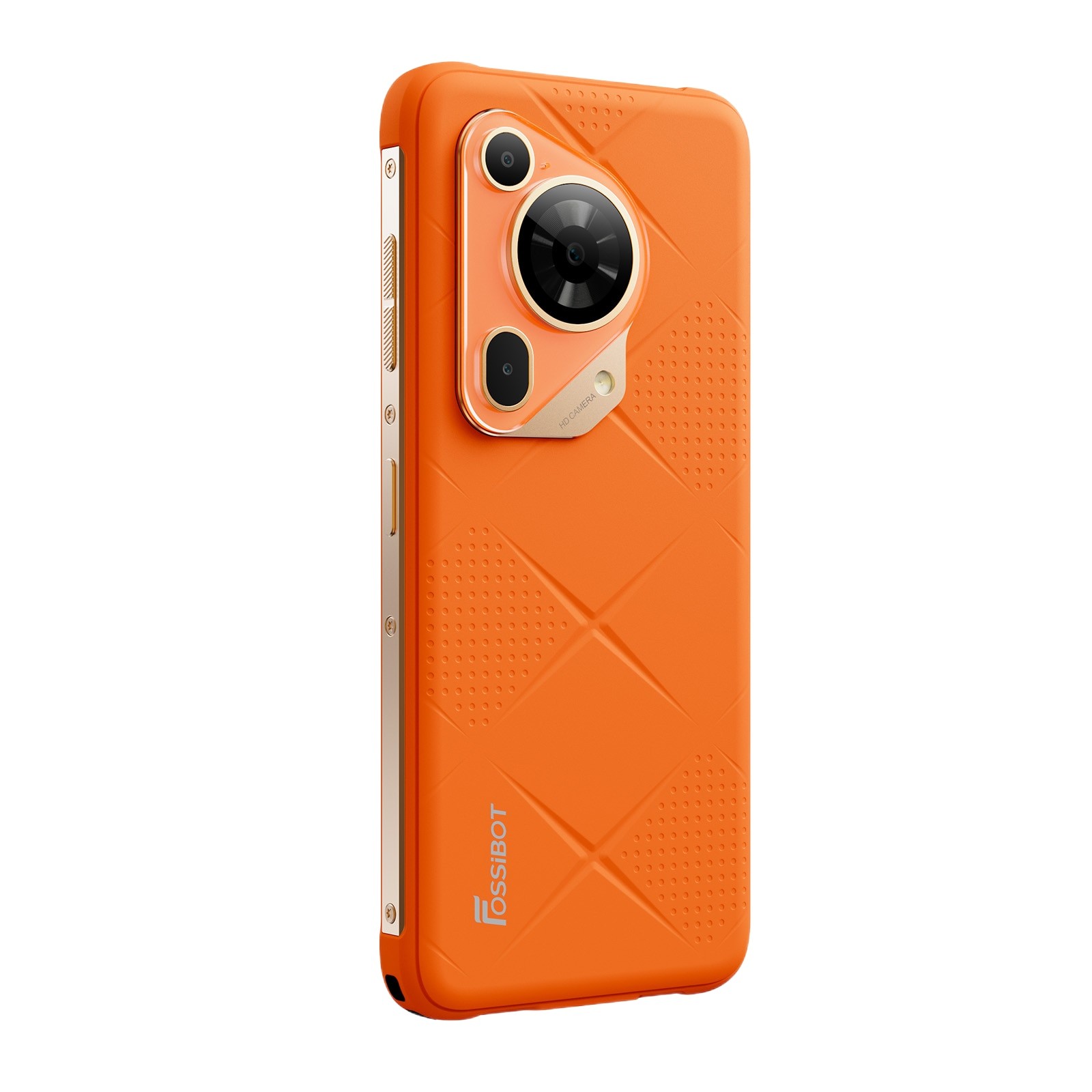 Telefon mobil FOSSIBOT F112 Pro, 5G, Dual SIM, Android 14, Slim Design, 6.88-inch 120Hz, 24GB RAM (8GB + 16GB ext), 256GB, NFC, IP68/IP69K, Orange