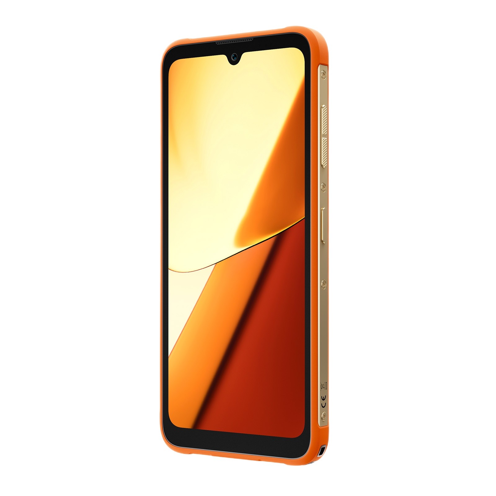 Telefon mobil FOSSIBOT F112 Pro, 5G, Dual SIM, Android 14, Slim Design, 6.88-inch 120Hz, 24GB RAM (8GB + 16GB ext), 256GB, NFC, IP68/IP69K, Orange