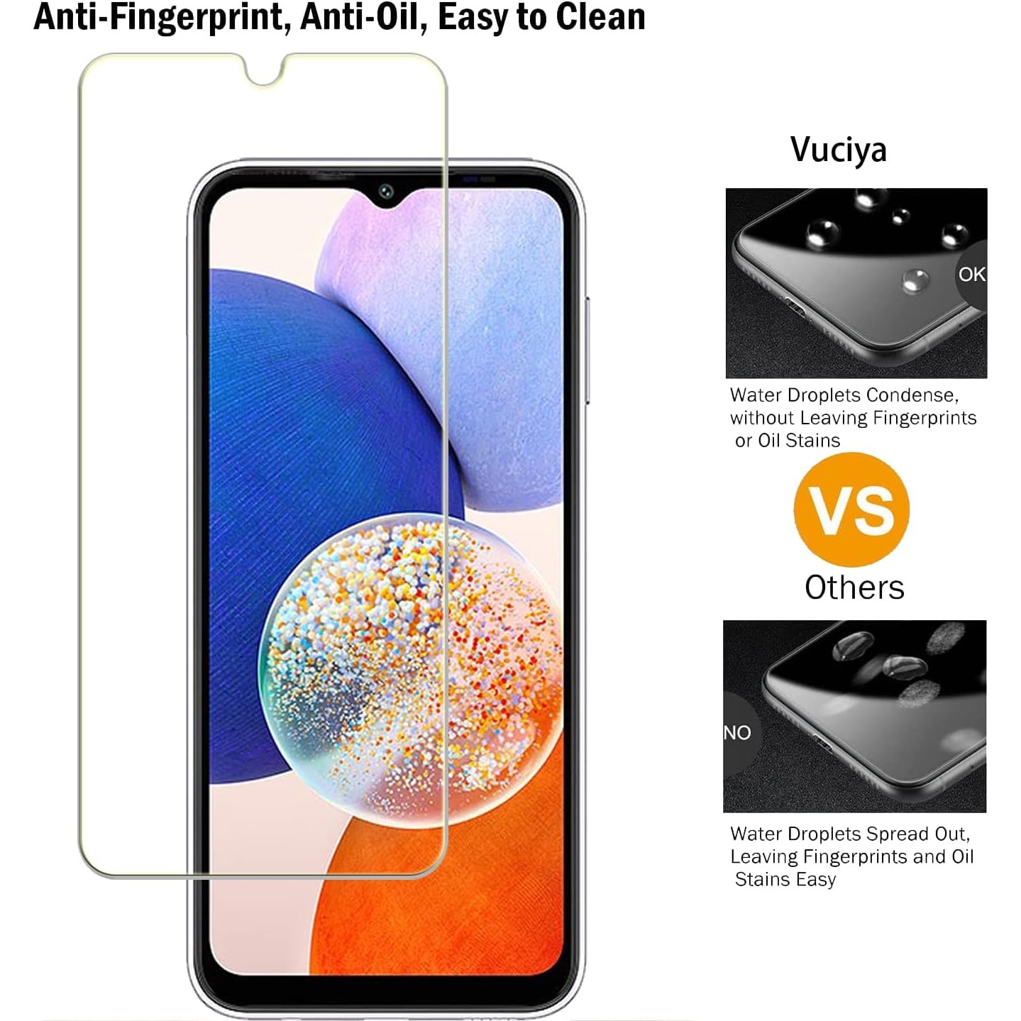 Folie transparenta cu autoaplicare compatibila cu Samsung Galaxy A51/ A52/ A53, sticla securizata