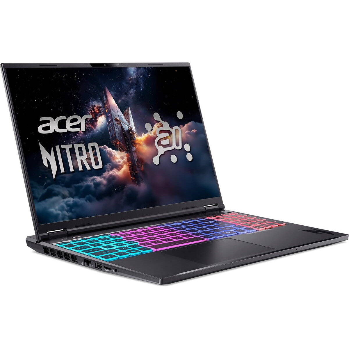 Laptop Acer Nitro 16 AI WQXGA 16 inch AMD Ryzen AI 9 365 32GB 1TB SSD RTX 5070 Ti Windows 11 Pro Black