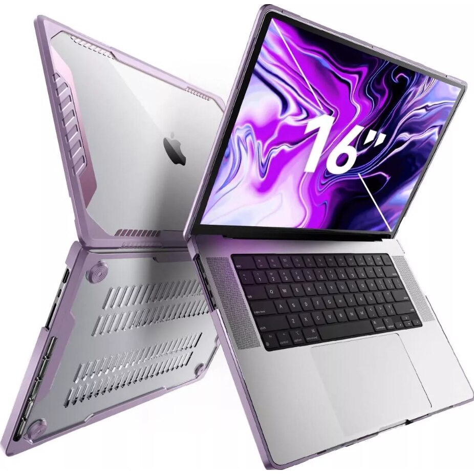 Husa pentru MacBook Pro 16" 2021, Supcase, rigid, violet, 355,7x248,1x16,8mm