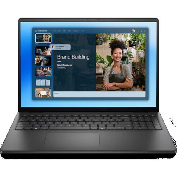 Laptop Dell 16 DC16251, 16 inch 1920 x 1200, Intel 150U 10 C / 12 T, 1.8 GHz - 5.4 GHz, 12 MB cache, 55 W, 32 GB DDR5, 1 TB SSD, Intel Graphics, Ubuntu