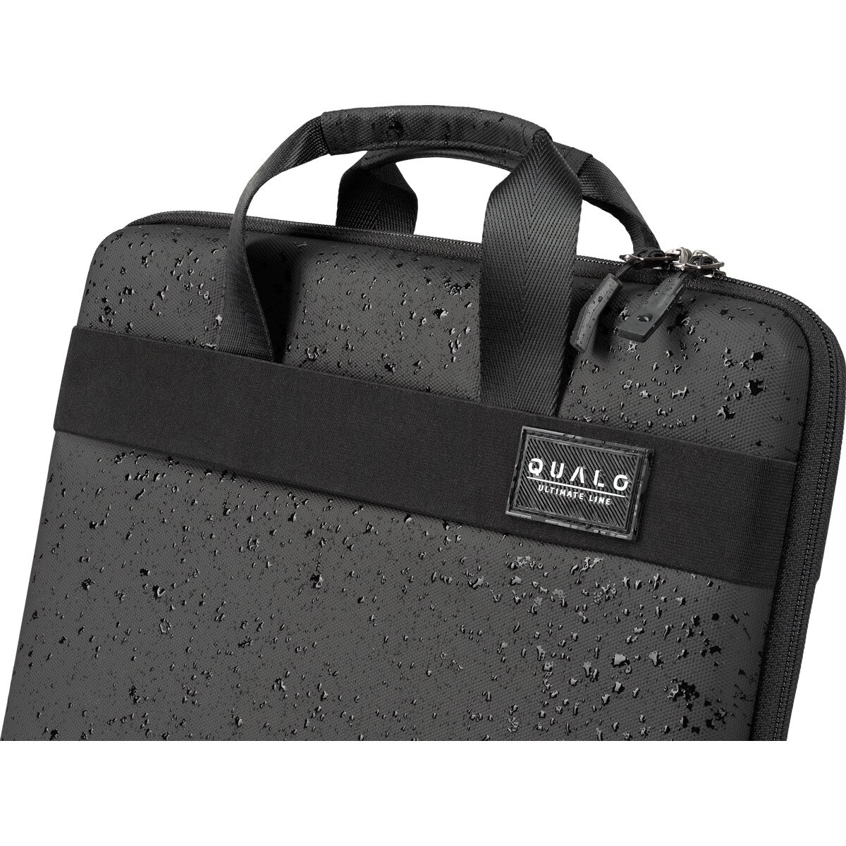 Geanta pentru laptop QUALO cu maner 13.3` neagra QPL-SU-01