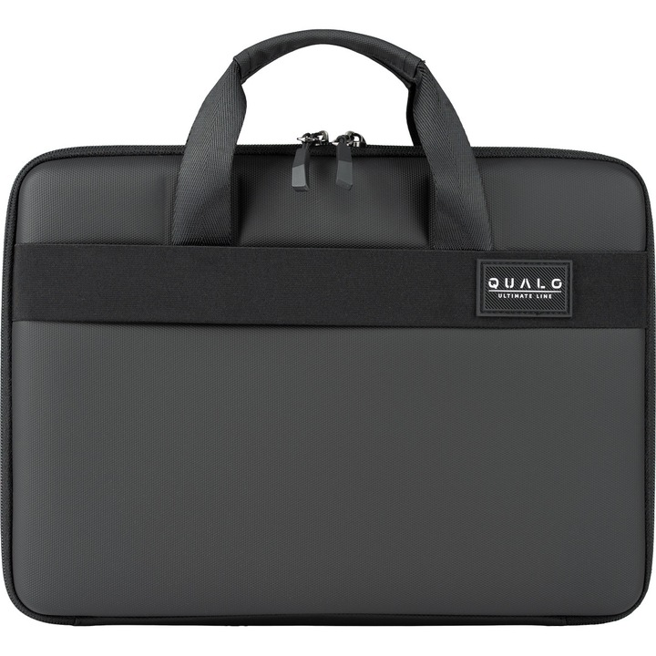 Geanta pentru laptop QUALO cu maner 13.3` neagra QPL-SU-01