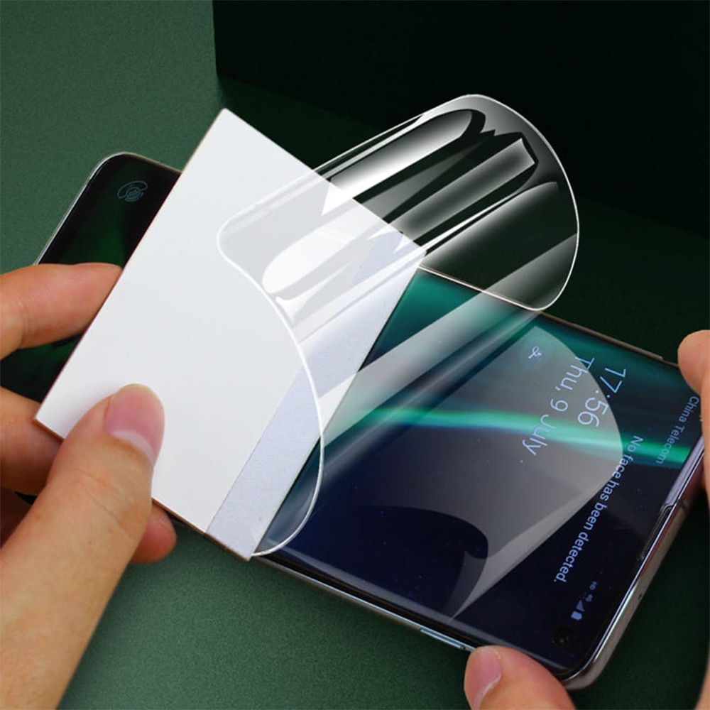 Folie de silicon compatibila cu Sony Xperia XZ Premium, Vivid Liquid, Full Glue, Montare cu lichid, Top Adezive, Textura oleofoba, Acoperire compatibila cu husele, Regenerabila, Clear Coat