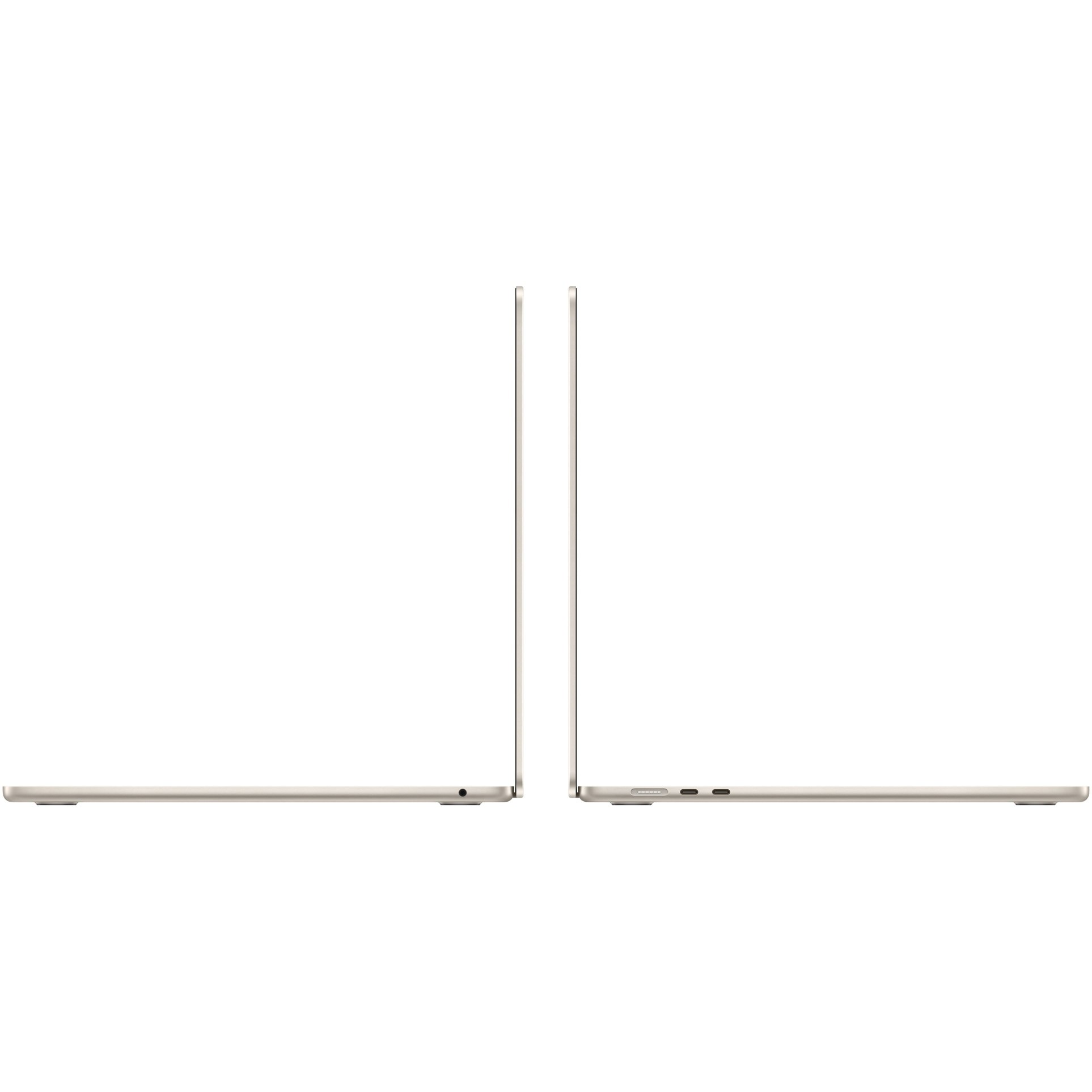 Laptop Apple MacBook Air 15" cu procesor Apple M3, 8 nuclee CPU si 10 nuclee GPU, 16GB RAM, 256GB SSD, Starlight, Tastatura Internationala, Manual RO