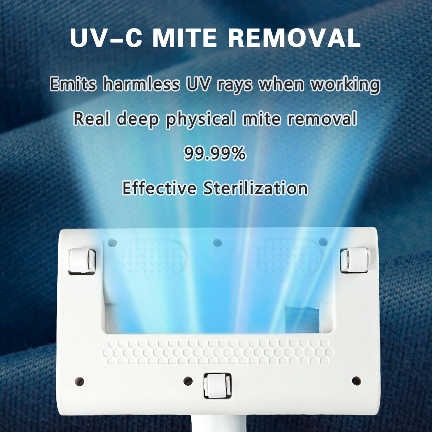 Aspirator anti-acarieni cu putere de aspirare 10kPa UV fara fir 30x15x20cm