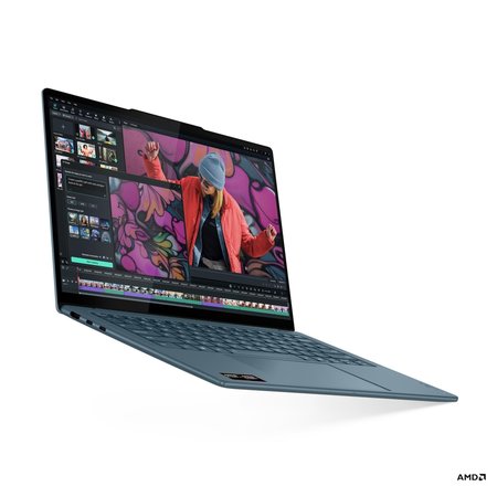 Laptop Lenovo Yoga Slim 7 83JY002GPB, 14 inch 1920 x 1200, AMD 340 6 C / 12 T, 2.0 GHz - 4.8 GHz, 6 MB 16 MB cache, 16 GB LPDDR5X, 512 GB SSD, AMD Radeon Graphics, Windows 11 Home, Tidal Teal