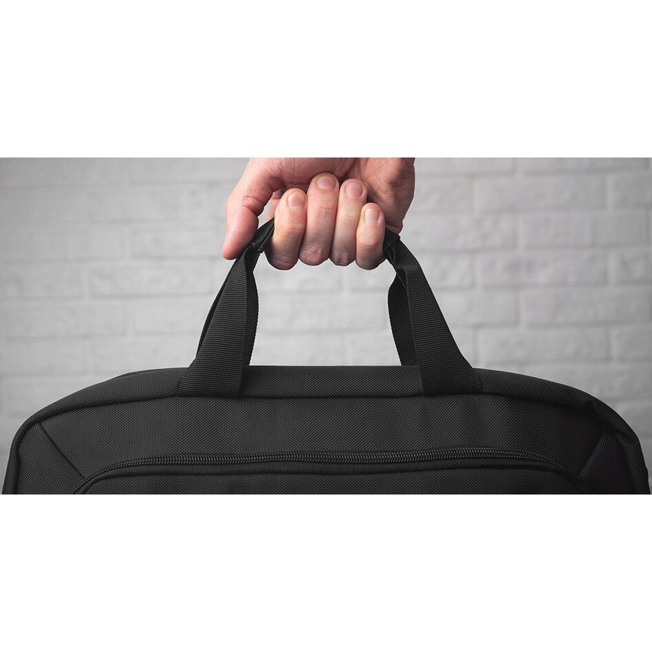Geanta laptop Natec Kudu 15,6", neagra, cu compartimente pentru laptop si tableta, sistem trolley