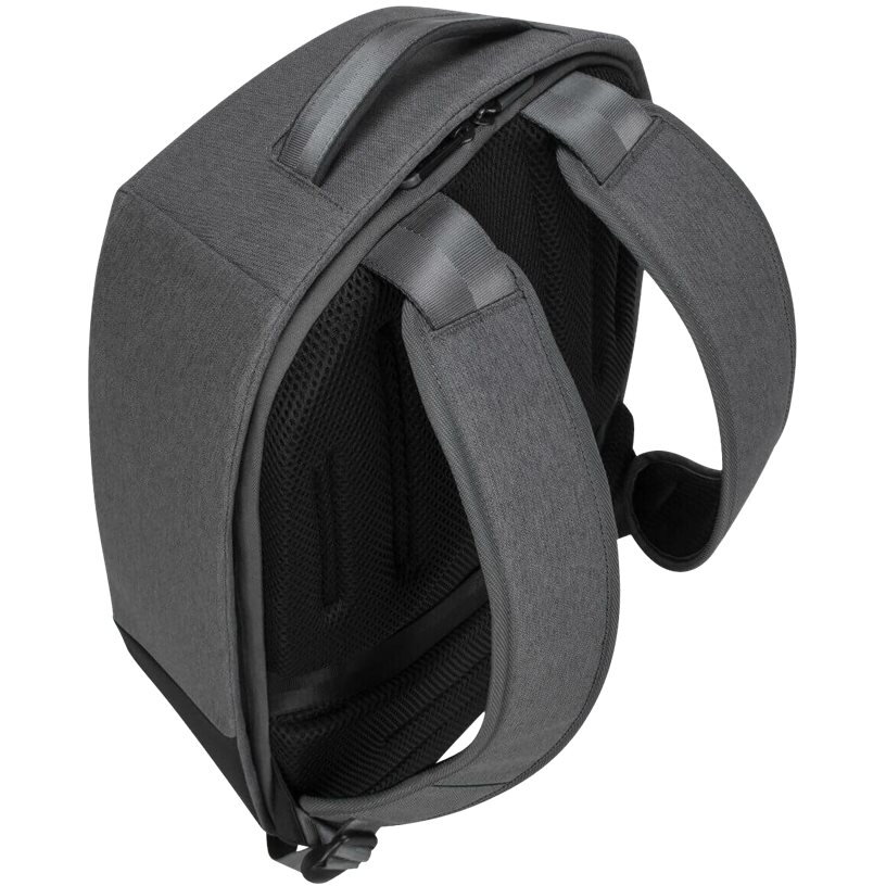 Rucsac laptop Targus, compatibil 15.6 inch, Gri, cu maner si curea de umar