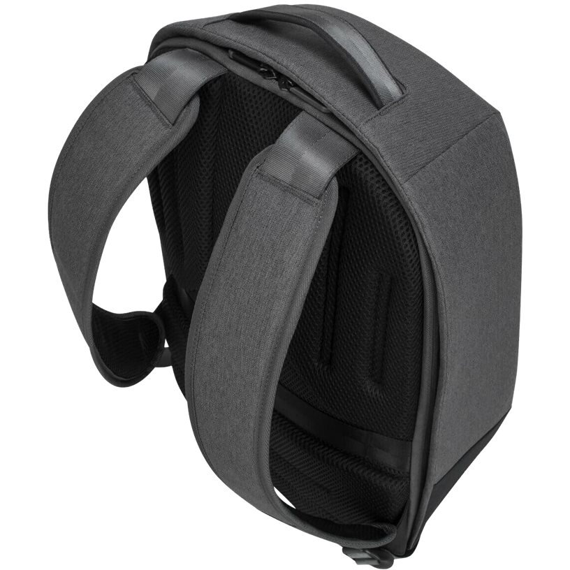 Rucsac laptop Targus, compatibil 15.6 inch, Gri, cu maner si curea de umar