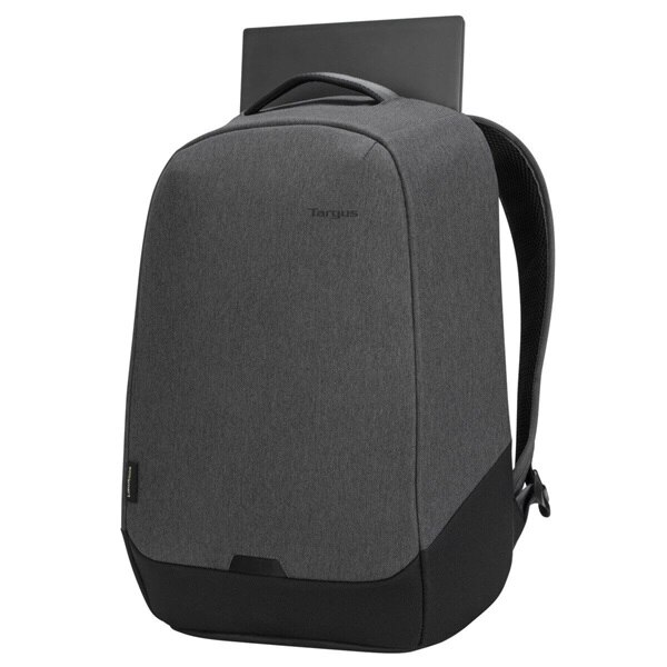 Rucsac laptop Targus, compatibil 15.6 inch, Gri, cu maner si curea de umar