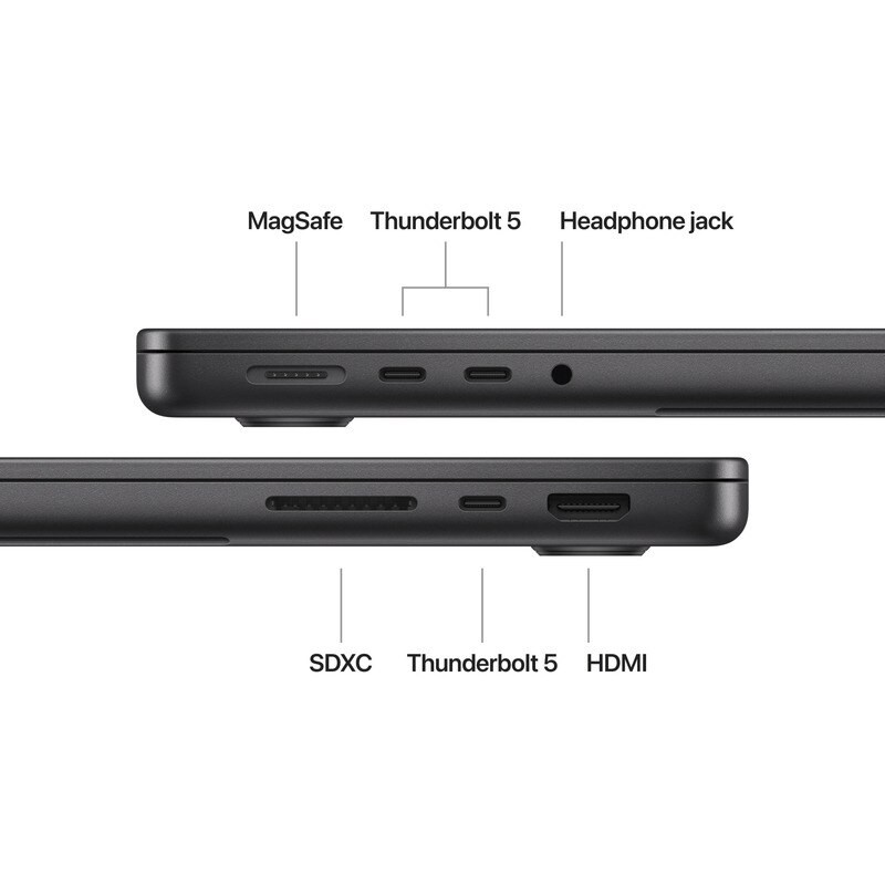 Laptop Apple MacBook Pro Z1FE002NR, 14.2 inch 3024 x 1964, Apple M4 Pro 12-Core 12 C, 48 GB RAM, 1 TB SSD, Apple 16-core GPU, MacOS, Black