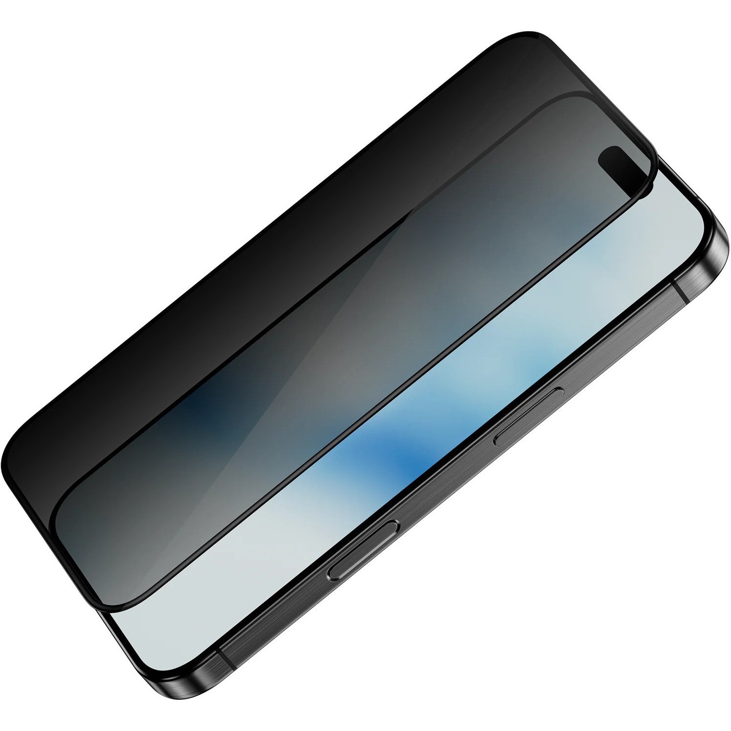 Folie Sticla Securizata SUNIX 6D Privacy pentru iPhone 12 Pro Max, Protectie Ecran, Anti-Spion, Margini Rotunjite