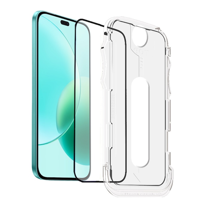 Folie Sticla pentru Honor 400 Lite 5G cu aplicator Daden MagicBox, Full Cover, Protectie Profesionala, Ultra Rezistenta, Calitate Premium, Margini negre