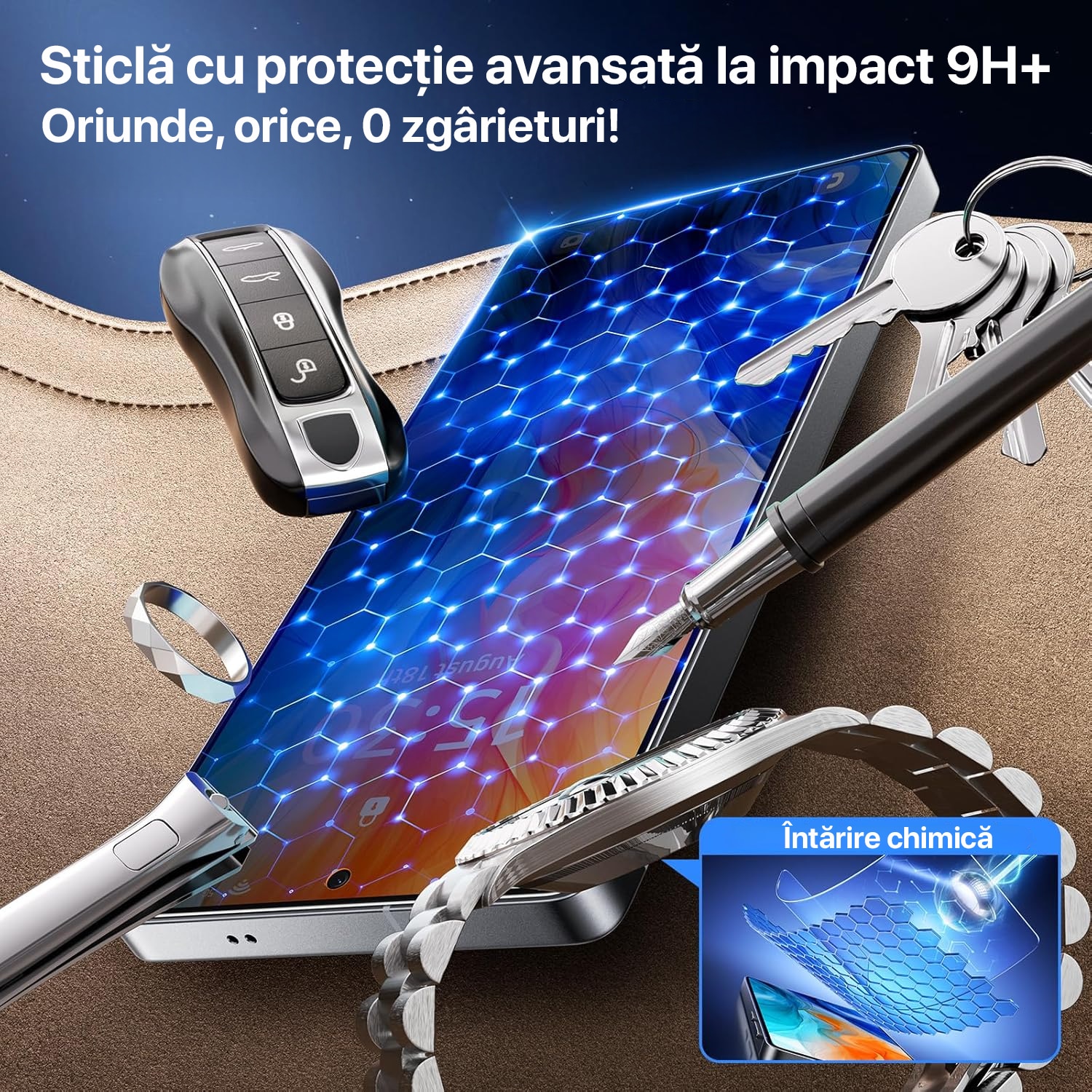 Folie Sticla pentru Honor 400 Lite 5G cu aplicator Daden MagicBox, Full Cover, Protectie Profesionala, Ultra Rezistenta, Calitate Premium, Margini negre