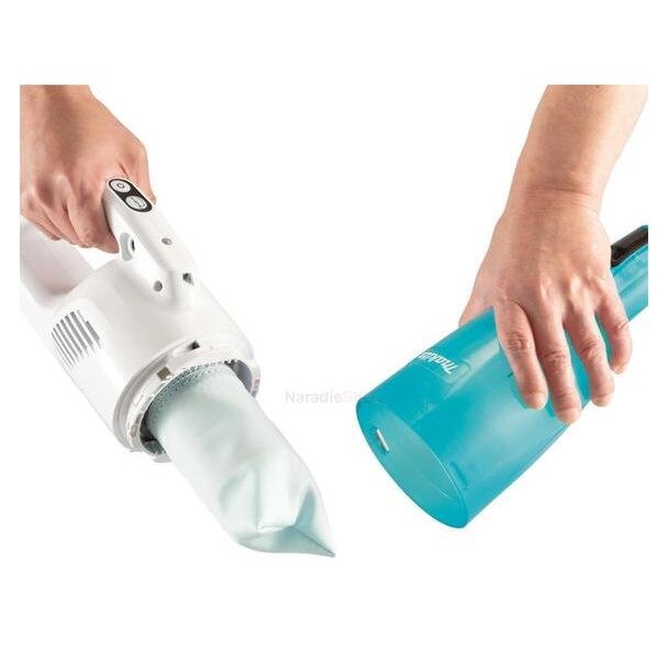 Aspirator vertical Makita CL117FDX2, fara fir, 2.0Ah, albastru, 650ml, 992x1mm