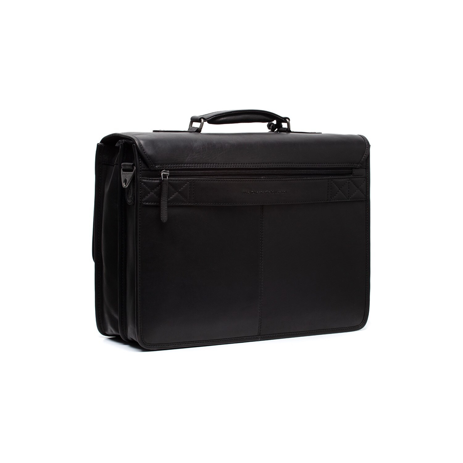 Servieta pentru acte si laptop 15 inch, The Chesterfield Brand, Glenwood, piele naturala, Negru