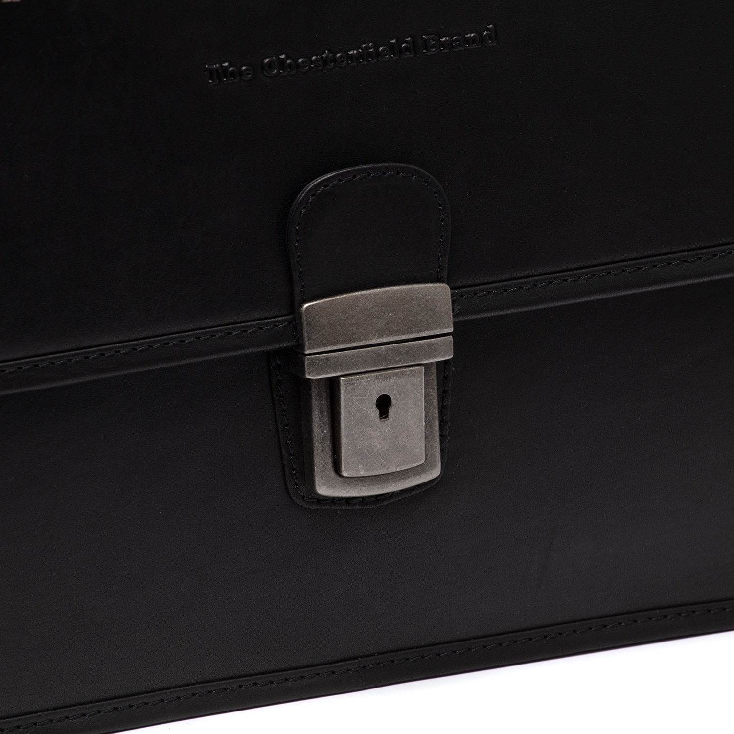 Servieta pentru acte si laptop 15 inch, The Chesterfield Brand, Glenwood, piele naturala, Negru
