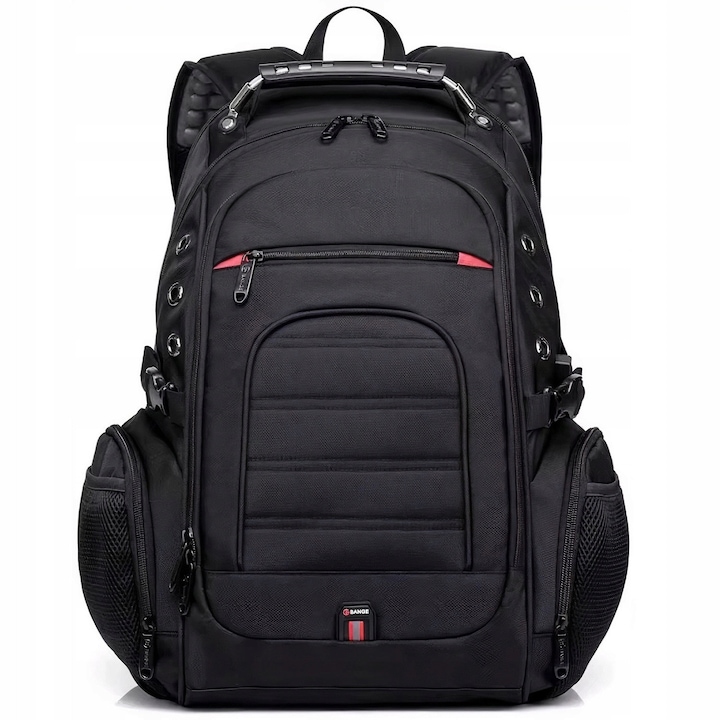Rucsac urban Bange I090 40L waterproof pentru laptop 15", cu porturi USB, USB-C, jack, negru