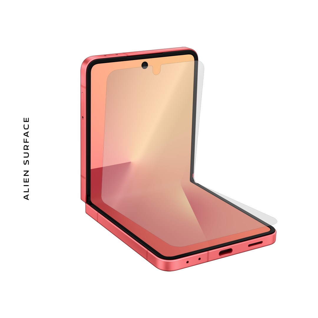 Folie protectie, compatibil cu Samsung Galaxy Z Flip 7, acoperire ecran, spate si camera, Alien Surface