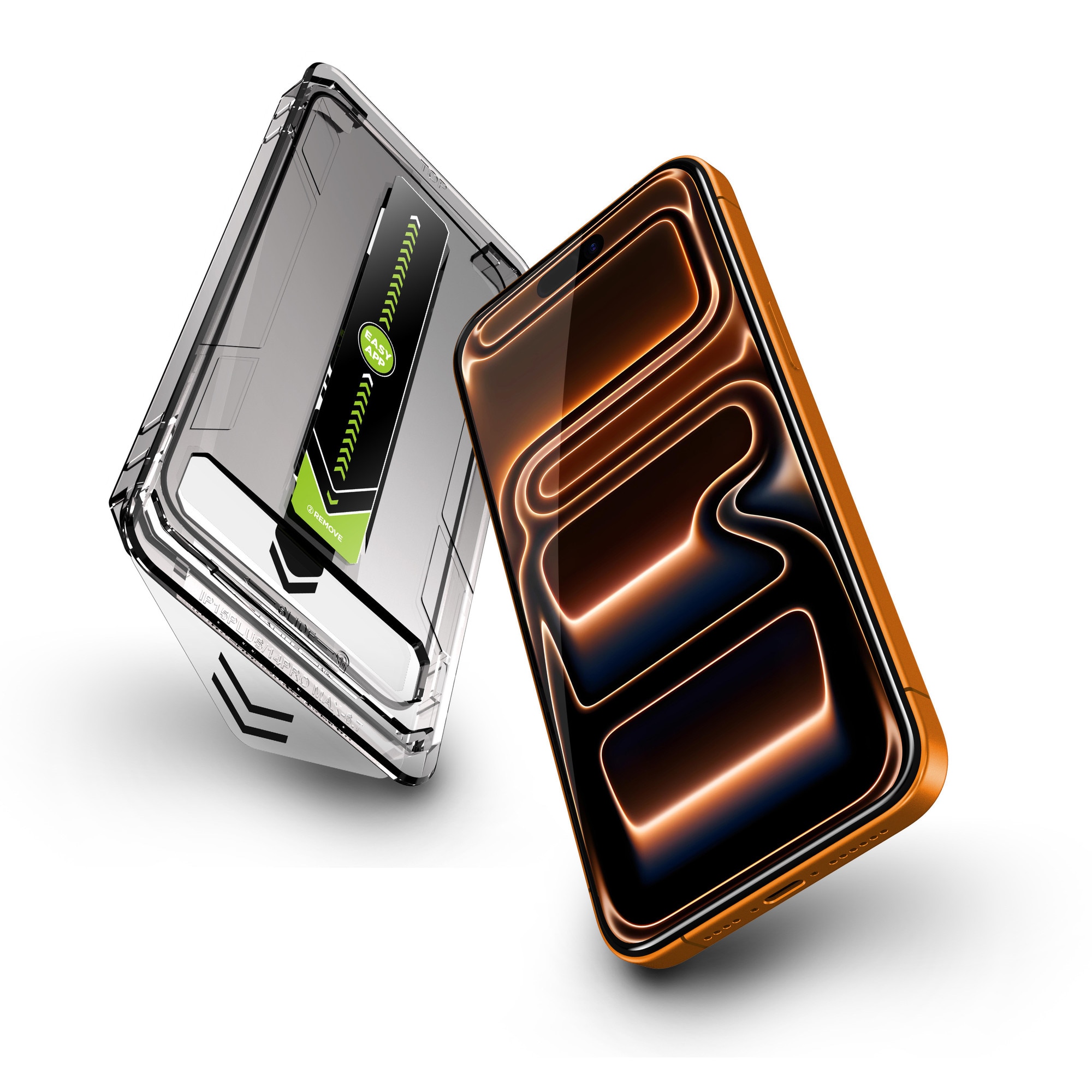Set 2 folii sticla pentru Iphone 17, Iphone 16 PRO, Transparenta, Sticla securizata 0.33mm, Anti-Spy, Anti-amprenta cu margini negre 6.3", instalare usoara si rapida cu dispozitiv de potrivire automata in 30 sec cu Easy Install Kit, RikBo®