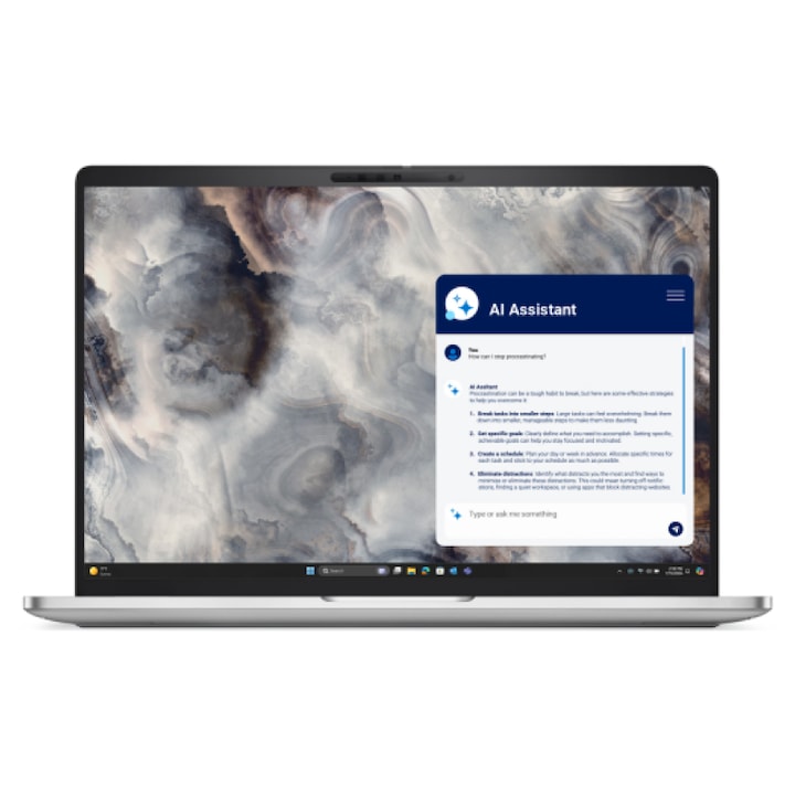 Laptop de business Dell Pro 16 Plus, cu procesor Intel Core Ultra 5 235U vPro, 16'' FHD+ Non-Touch, 16GB DDR5 5600MT/s, 1TB TLC SSD, Intel Integrated Graphics, 3 ani Garantie