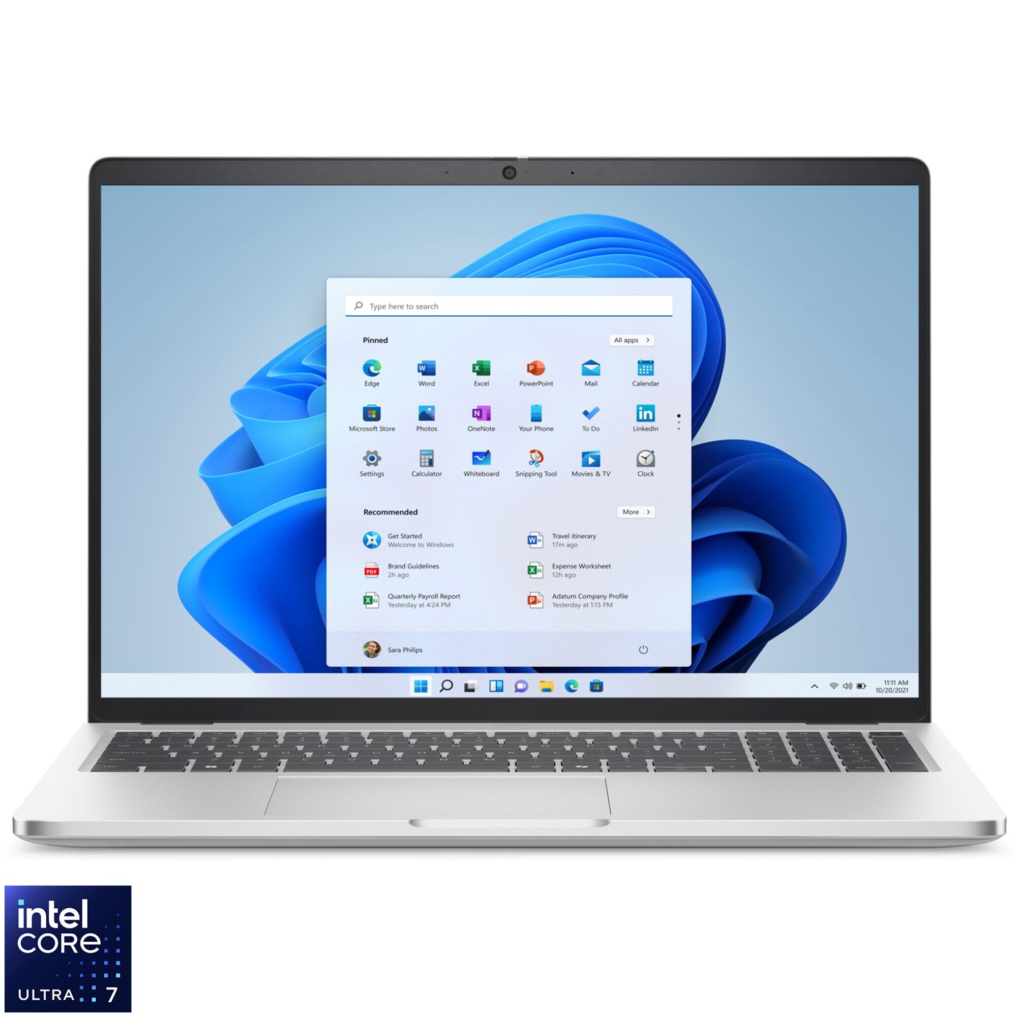 Laptop Dell Pro 16 Plus PB16250 cu procesor Intel® Core™ Ultra 7 265U pana la 5.3GHz, 16", Full HD+, 32GB DDR5, 1TB SSD, Intel® Graphics, Windows 11 Pro, Silver, 3y Next Business Day Onsite Servic