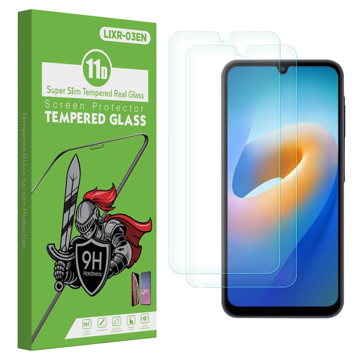Set 2 Folie Protectie pentru Samsung Galaxy A27, Sticla Temperata 9H+, Claritate Super HD, Tratament Oleofob si Anti-Amprente, LIXR-03EN®