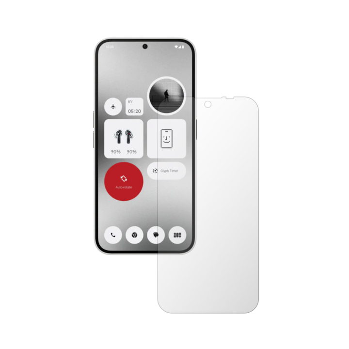 Set 2X Folie Protectie Ecran iSkinz pentru Nothing Phone 2a - Full Cut, Invisible Skinz HD, Siliconica Ultra-Clear cu Acoperire Totala, Adeziva si Flexibila
