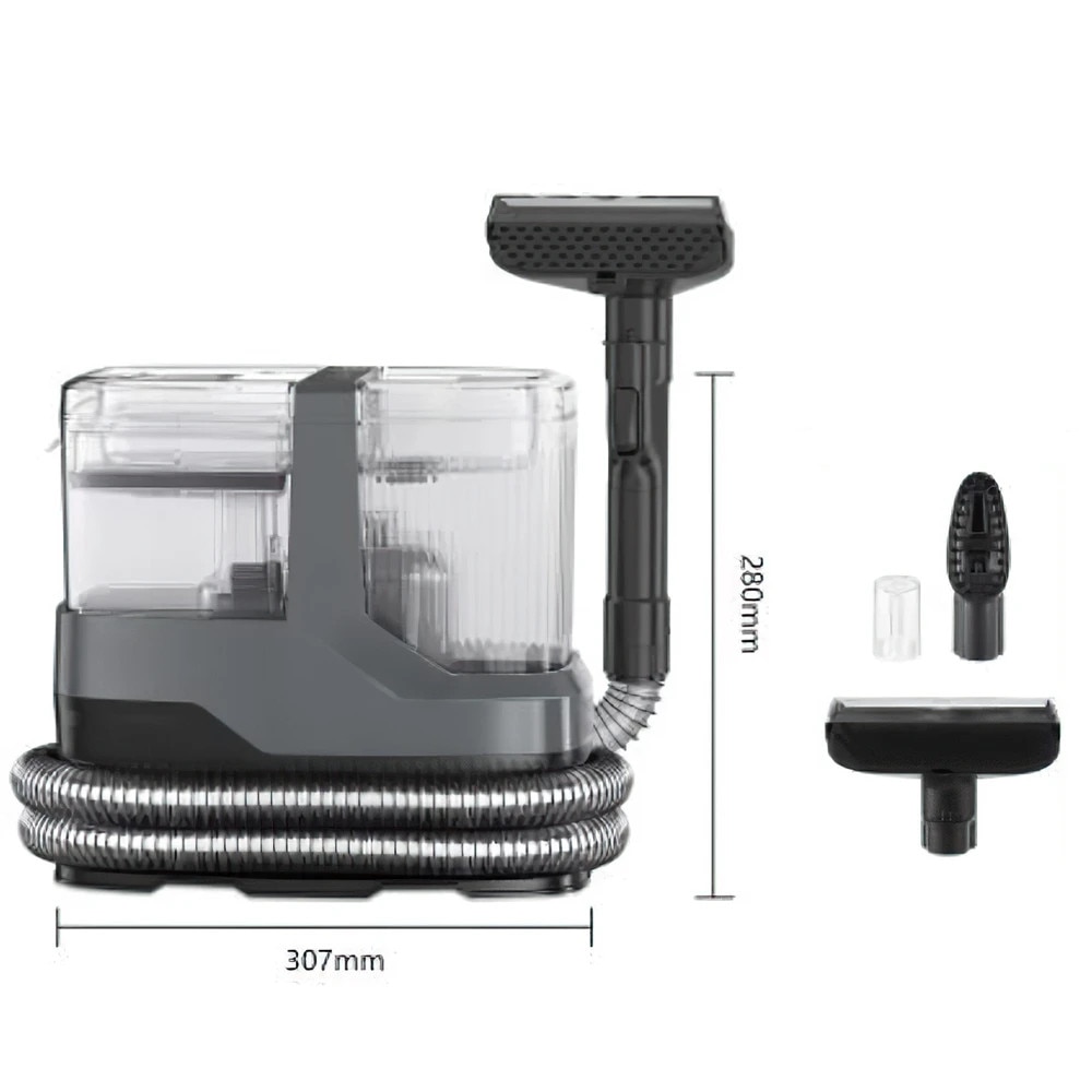 Curatator pentru covoare si tapiterie, Aspirator cu spalare, Putere 1200 W, Aspiratie 17 kPa, Rezervor apa curata 1, 1 l, Pulverizare apa calda/rece, Stecher UE