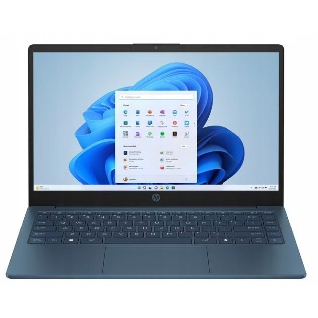 Laptop HP, N150, 16GB, 640GB SSD, Waterfall Blue, 32.37x21.5x1.79cm