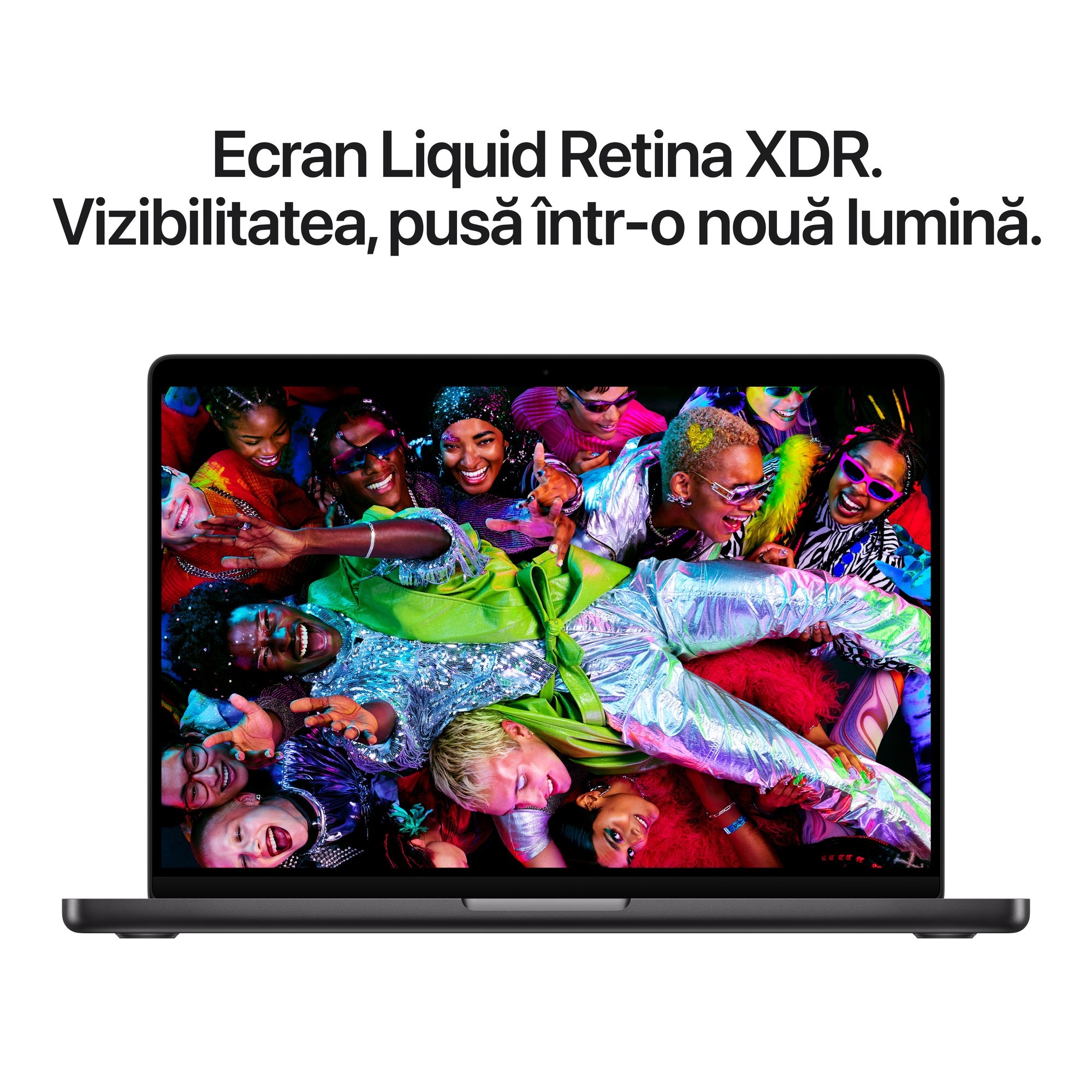 Laptop Apple MacBook Pro 14" cu procesor Apple M5, 10 nuclee CPU si 10 nuclee GPU, 24GB RAM, 1TB SSD, Space Black, Tastatura Internationala