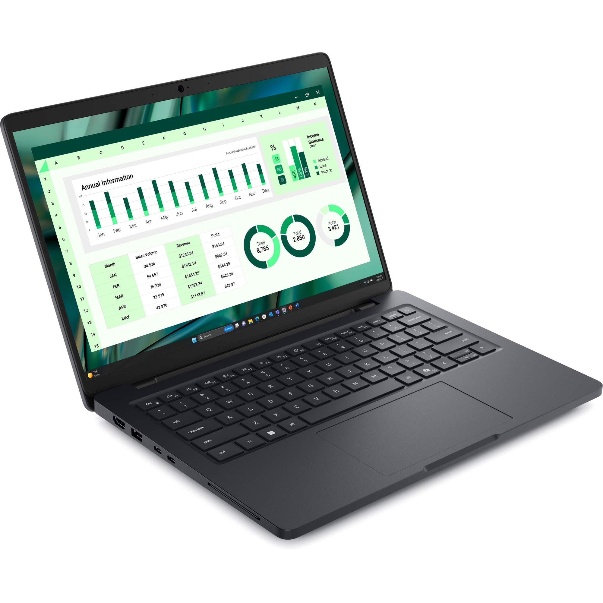 Laptop Dell Pro Max 14, Intel Core Ultra 7 255H, 16GB RAM, 1TB SSD, FHD+ 1920x1200, 14"