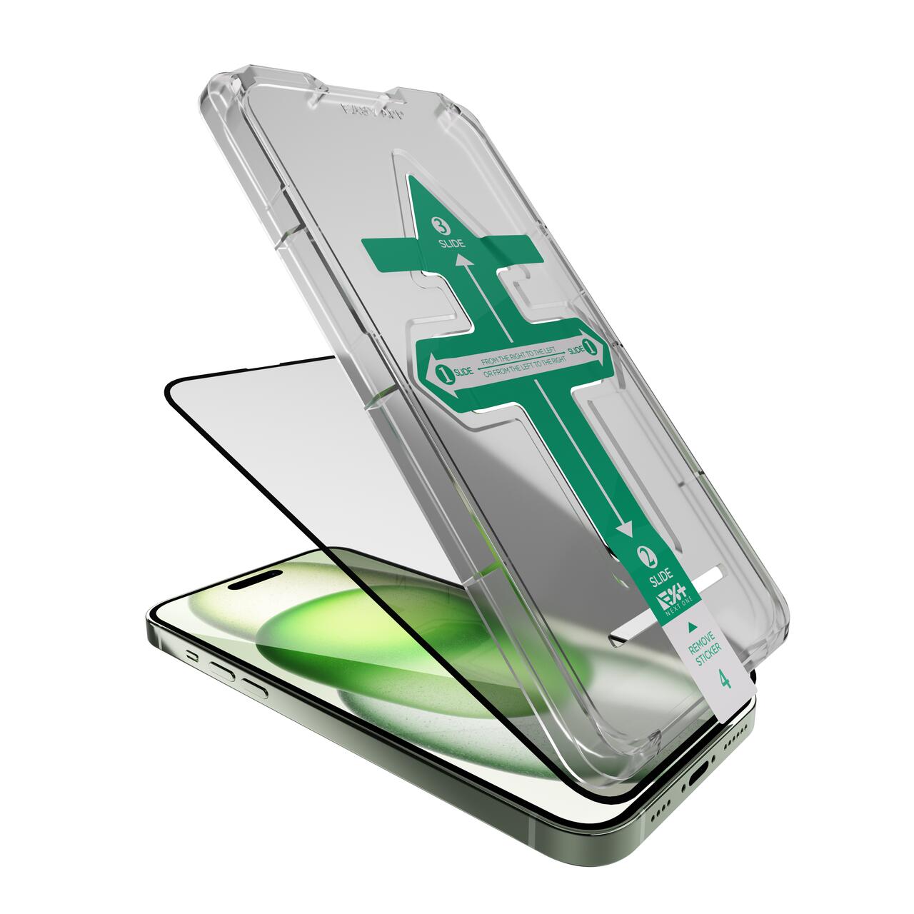 Folie de protectie Next One, All-rounder glass screen protector pentru iPhone 15