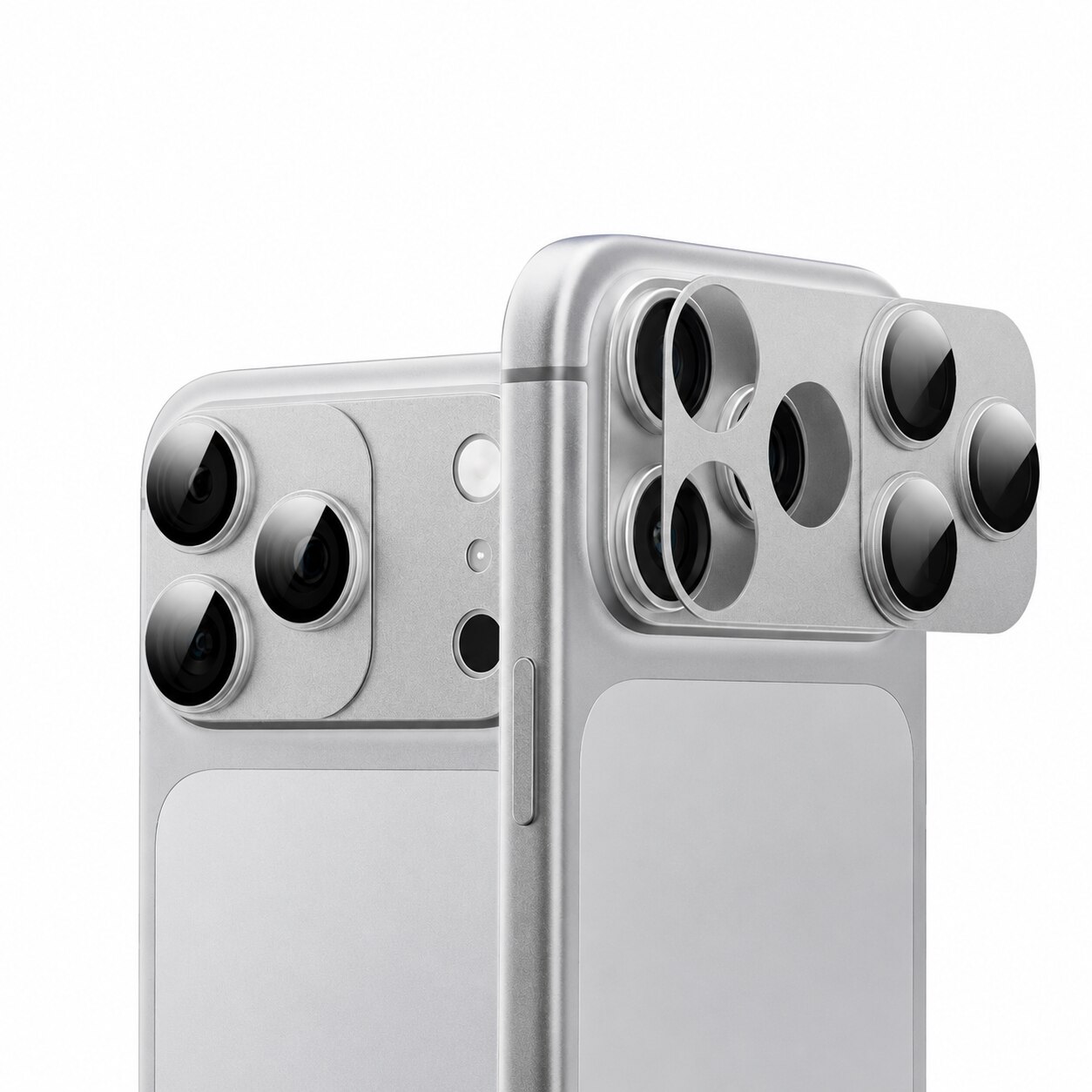 Protectie Camere Sticla Securizata Magnetica Compatibil Cu Apple iPhone 17 PRO, HEYBINGO®, Full Cover, Protectie Completa, Ultra Rezistenta, Calitate Premium, Gri