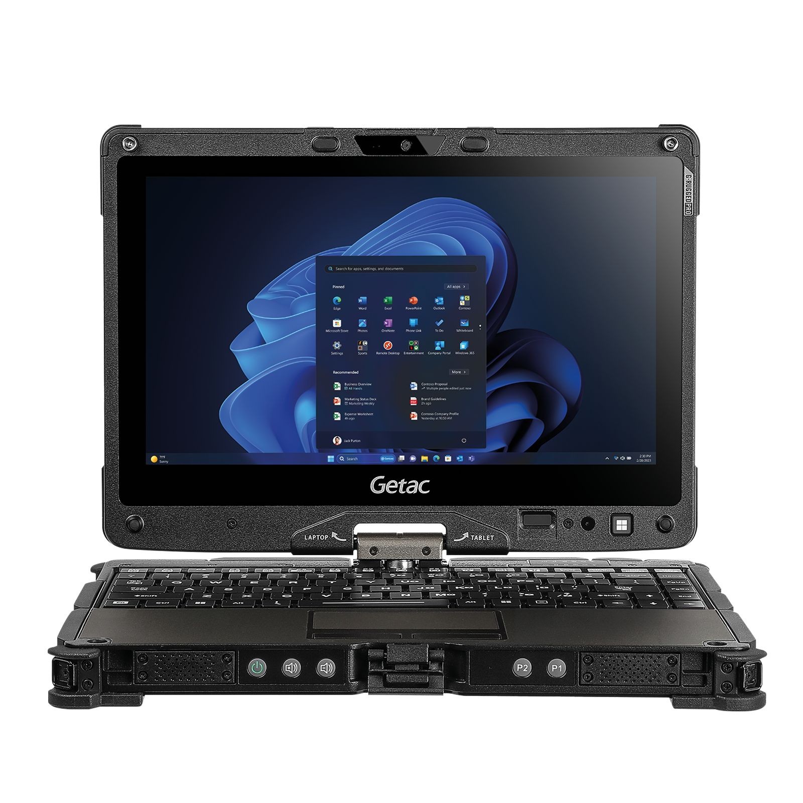 Laptop Getac V110 G4 VG21ZCK4BPBX, 11.6 inch 1366 x 768 Touchscreen, Intel, 2.5 GHz, 8 GB RAM, 128 GB SSD, Intel Graphics, Windows 10 Pro
