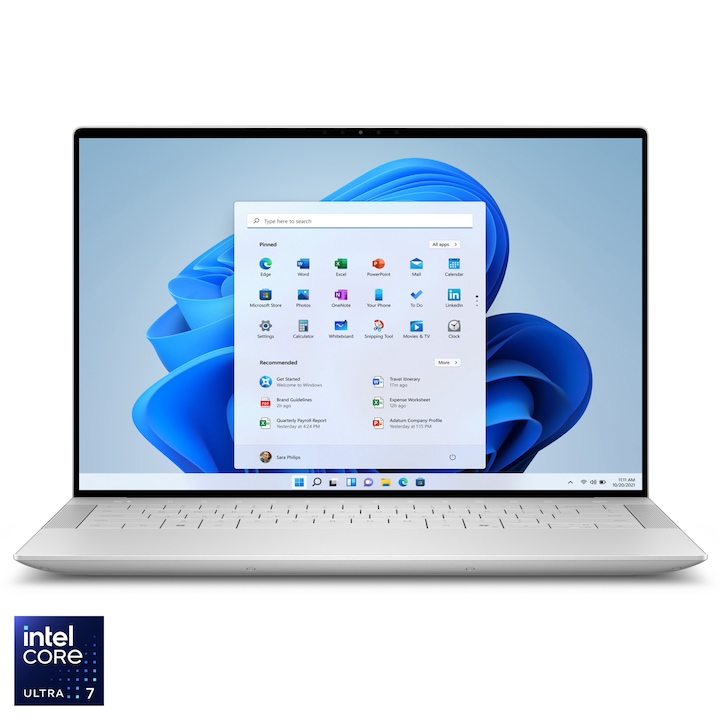 RESIGILAT: Laptop Dell XPS 9440 cu procesor Intel® Core™ Ultra 7 155H pana la 4.8GHz, 14.5" Full HD+, 16GB LPDDR5x, 1TB SSD, NVIDIA® Geforce RTX™ 4050 6GB GDDR6, Windows 11 Pro, Silver