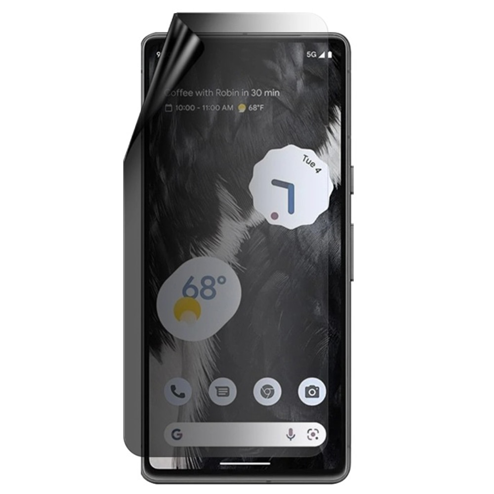 Folie de silicon compatibila cu Huawei Mate 20X, Privacy Vivid Liquid, Full Glue, Montare cu lichid, Top Adezive, Textura oleofoba, Acoperire compatibila cu husele, Regenerabila, Anti-Spy Coat