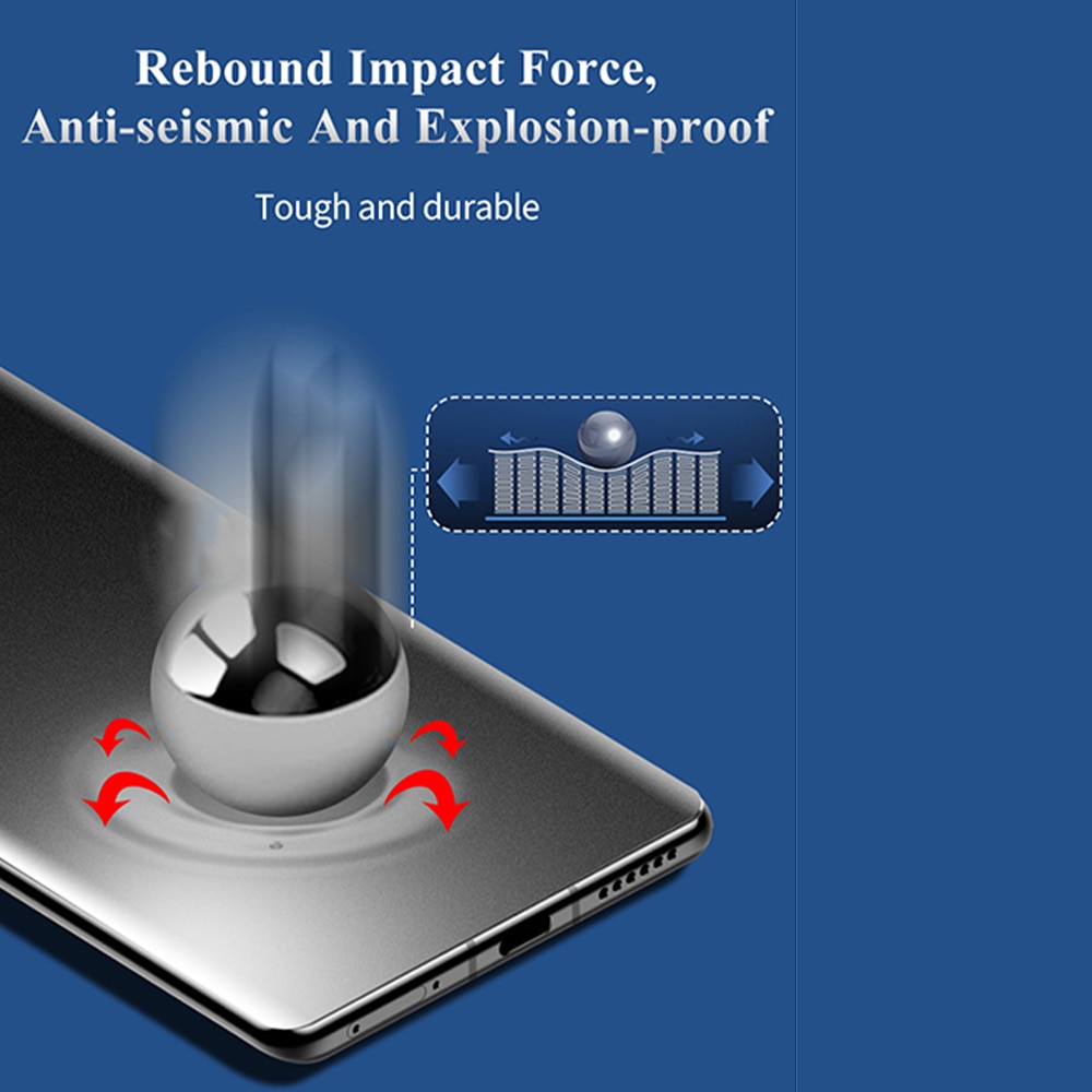 Folie de silicon compatibila cu Huawei Mate 20X, Privacy Vivid Liquid, Full Glue, Montare cu lichid, Top Adezive, Textura oleofoba, Acoperire compatibila cu husele, Regenerabila, Anti-Spy Coat