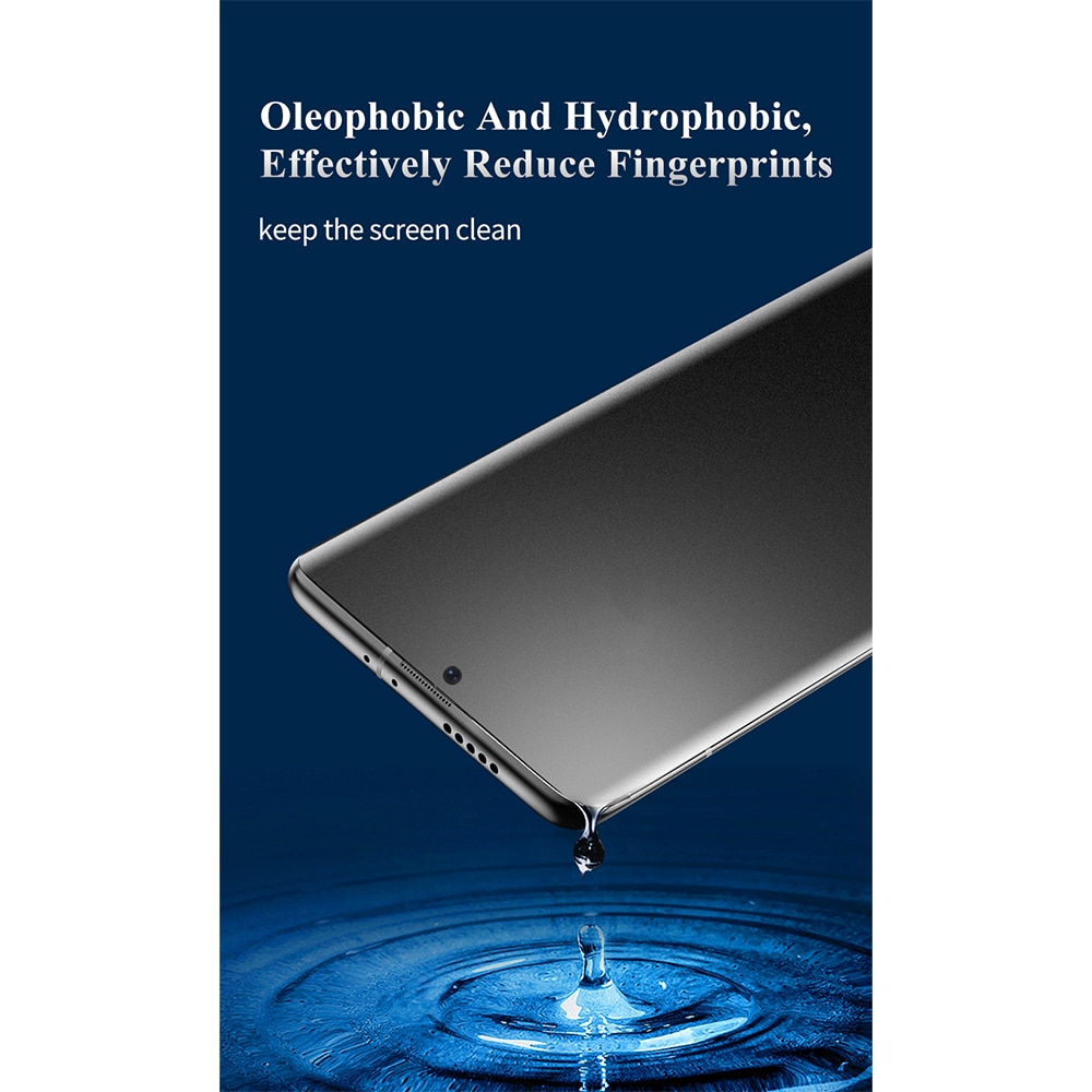 Folie de silicon compatibila cu Huawei Mate 20X, Privacy Vivid Liquid, Full Glue, Montare cu lichid, Top Adezive, Textura oleofoba, Acoperire compatibila cu husele, Regenerabila, Anti-Spy Coat