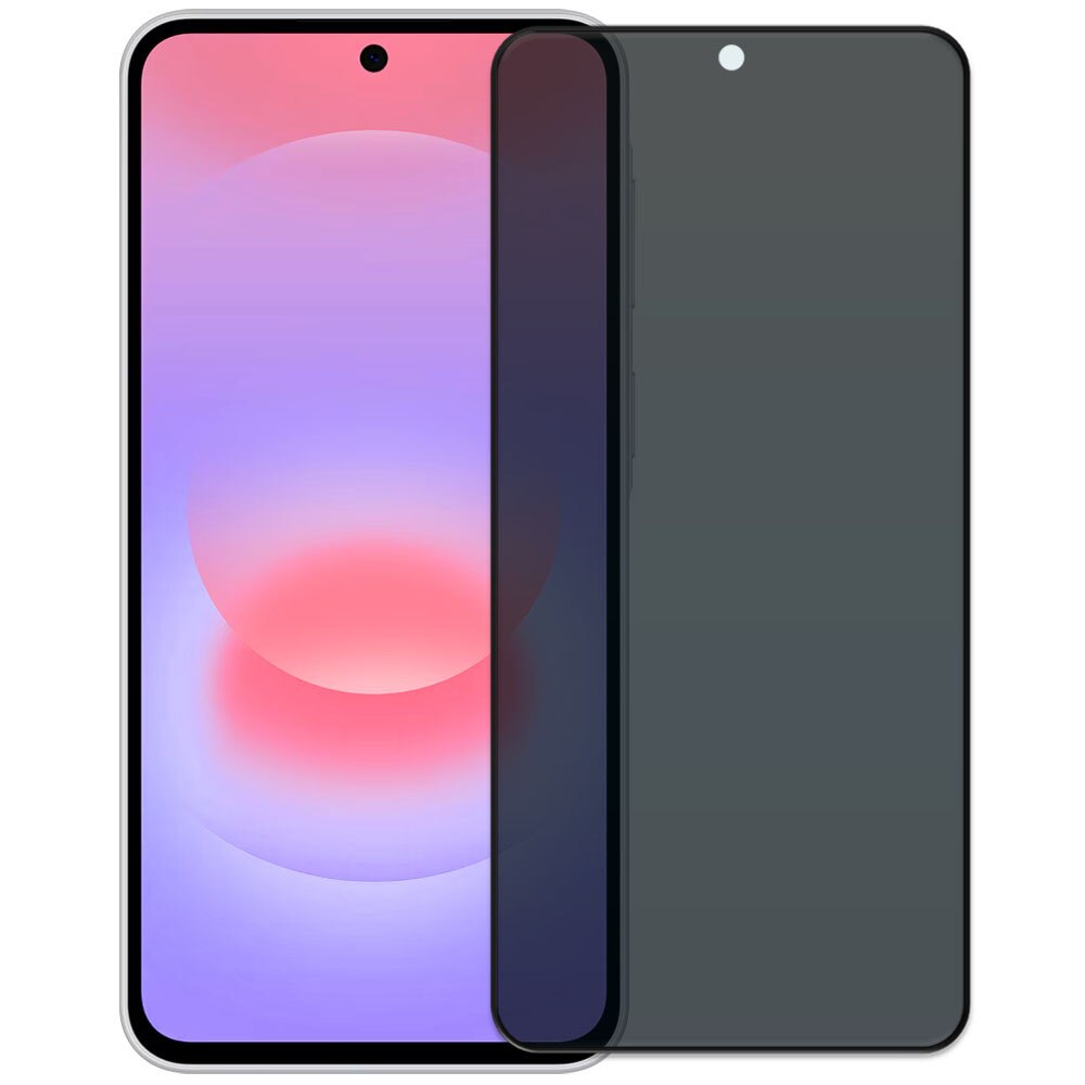 Folie din sticla securizata pentru Samsung Galaxy A37 5G, HAMSTERBOX Privacy Shield, Protectie completa ecran, Full face, Aplicare rapida, Case Friendly, Negru